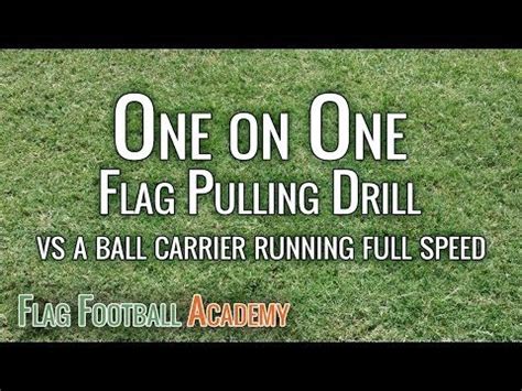 Youth Flag Football Defense Drill One On One Flag Pulling Flag