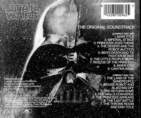 Star Wars Original Soundtrack Composed By John Williams 1977 Remastered 1984 Cd Used Like New