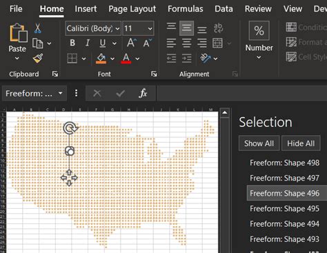 Example of creating simple interactive Map Chart in Excel