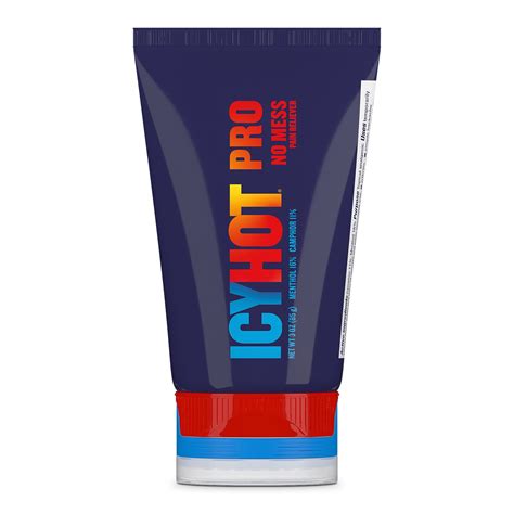 Buy Icy Hot Pro No Mess Pain Relief Cream With Menthol Camphor 3 Oz Tube Online At Lowest