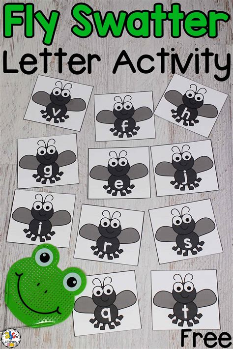 Fly Swatter Alphabet Game: Letter Recognition Activity For Pre-Readers