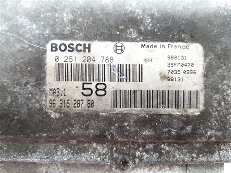 Ecu Bosch 0 261 204 788 96 315 287 80 26fm0470 Ma31 Ebay