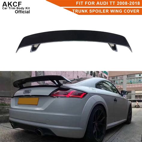 Fit For Audi Tt Carbon Fiber Rear Trunk Spoiler Lip Guide