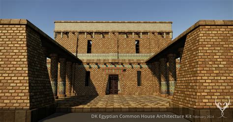 D Kit 02 Egyptian Common House Architecture Kit | 3D Historic | Unity ...