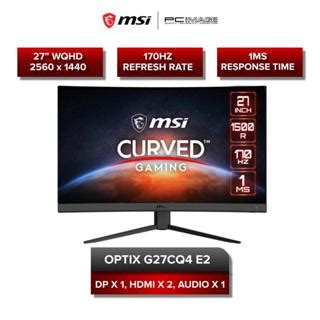 MSI OPTIX G27CQ4 E2 1MS 2K 170HZ WQHD CURVED 27 VA GAMING MONITOR