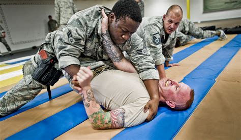 Defenders Dig Deep During Combatives Training Holloman Air Force Base