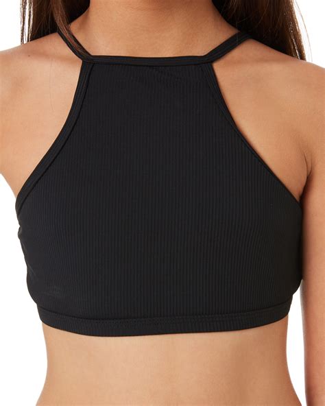 Rip Curl Girls Luxe Rib Bikini Teens Black Surfstitch