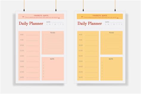 Premium Vector Daily Planner Printable Template Vector Blank White