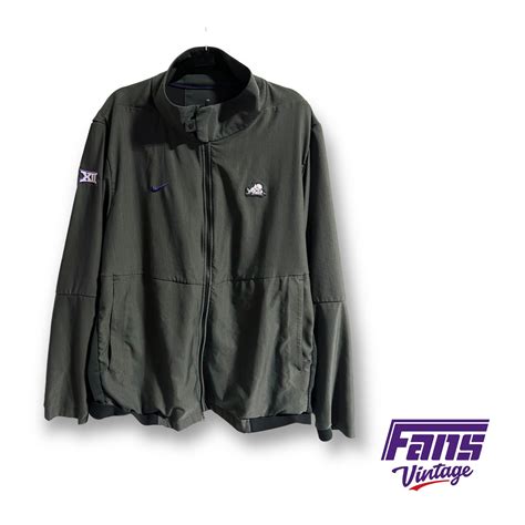 Premium Nike Tcu Coach Issued Dri Fit Jacket Fans Vintage