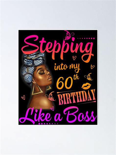 Women Stepping Into My Th Birthday Like A Boss Poster For Sale By