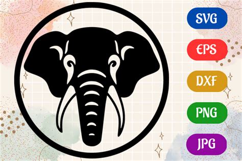 Elephant | Black and White Logo Vector Graphic by Creative Oasis ...