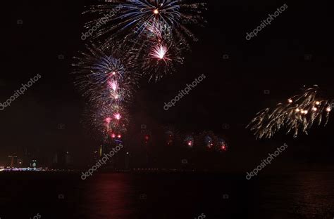 Qatar National Day fireworks in Doha Stock Photo by ©Paul_Cowan 7053734