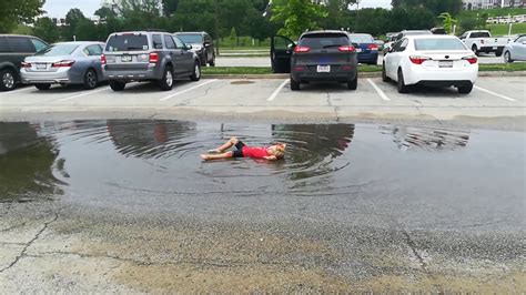 My Kids Tutorial On How To Lay In A Puddle Youtube