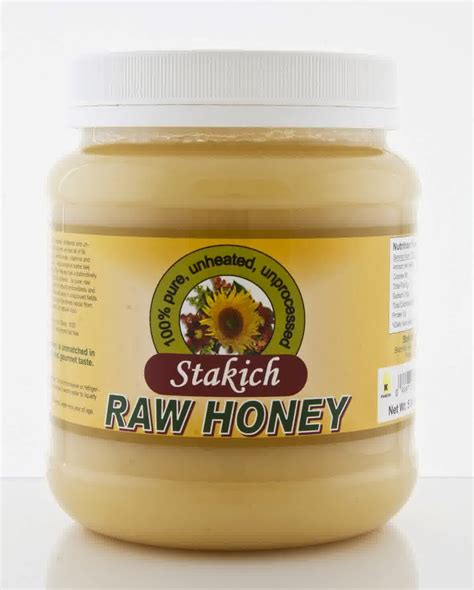 Premium Honey Stakich Raw Honey 5 Lb Pure Unprocessed Unheated Kosher