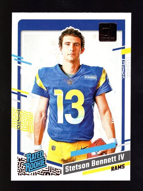 Donruss Rated Rookie Canvas Portrait Stetson Bennett Iv Rc