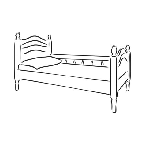 bed vector sketch 11092374 Vector Art at Vecteezy