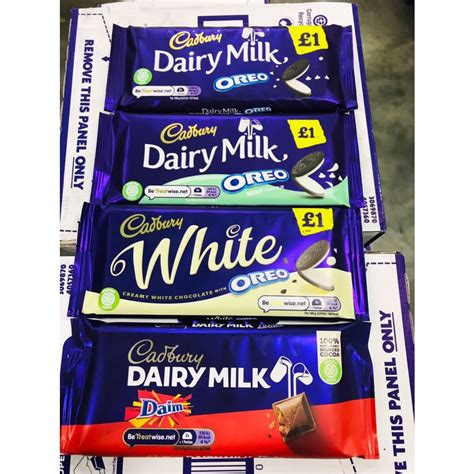 Cadbury Bar ( Daim / White / Oreo / Oreo Mint ) | Shopee Singapore