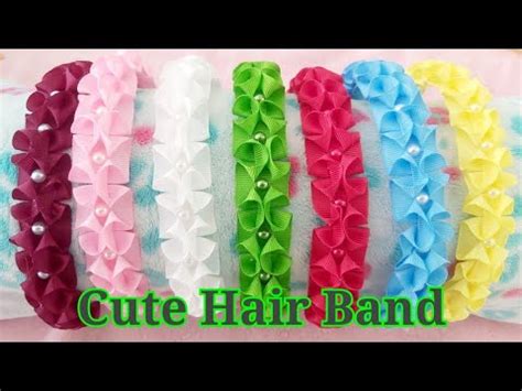 Cute Hair Band Ribbon Work DIY How To Make Hair Band HAIR BAND