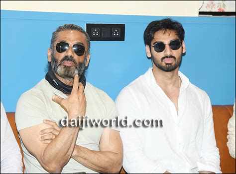 Good To Be In Mangaluru Actor Suniel Shetty Promotes Son Ahan S