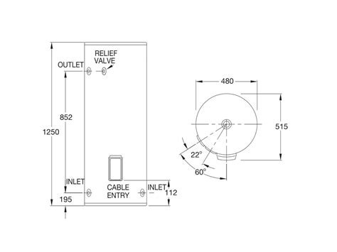Everhot 125L 1 8kW Single Element Electric Hot Water System From Reece