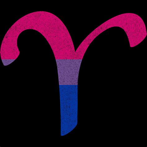 Bisexual Pride Flag Aries Zodiac Sign Digital Art By Patrick Hiller