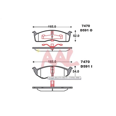 A Pads Front Brake Pads For 1993 1994 Eagle Vision Esi Vision Tsi 4