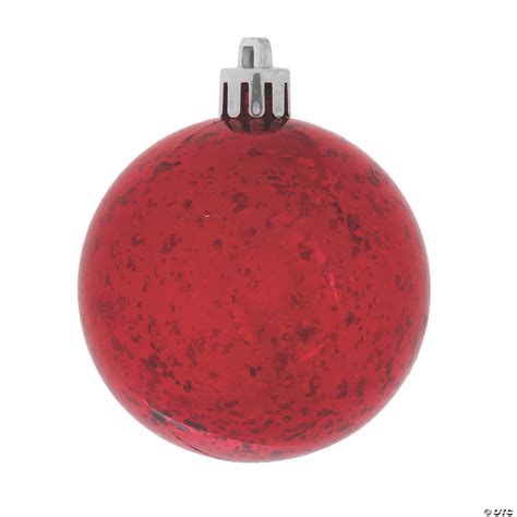 Vickerman Shatterproof 6 Red Shiny Mercury Ball Christmas Ornament 4