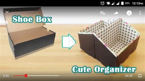 Change A Shoe Box Into A Cute Organizer Shoe Box Organizer Shoe Box