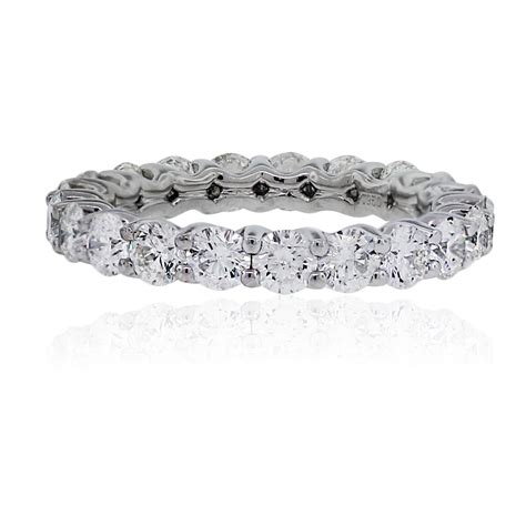 Platinum 2.75ctw Round Diamond Eternity Band