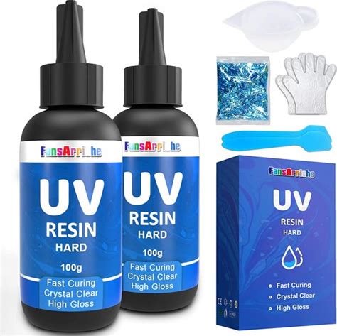 Uv Resin Kit 200g Crystal Clear Ultraviolet Epoxy Resin Uv Hars