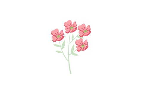 Flower Drawing Svg Graphic by ilustrasibena · Creative Fabrica