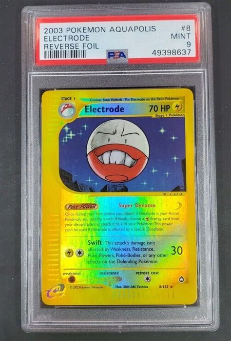 Pokemon Psa Electrode Aquapolis Reverse Holo Mint Ebay