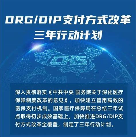 一图读懂 DRG DIP支付方式改革三年行动计划 直播 中国 微信