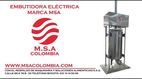 Embutidora El Ctrica Marca Msa Colombia Youtube