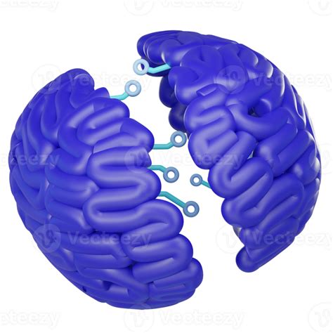 3d Artificial Intelligence Brain Icon 29887882 Png