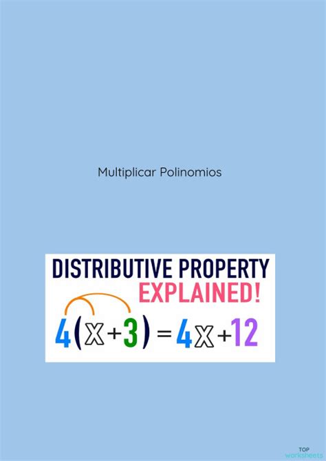 Multiplicacion De Polinomios Ficha Interactiva Topworksheets