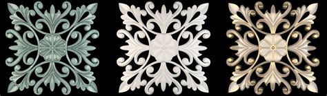 Decorative Wall Rosettes 05 - FlippedNormals