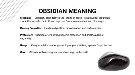 Obsidian Meaning: Gemstone Healing Properties, Uses, Crystals and More - Bhoma Journal