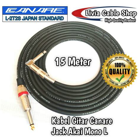 Jual Kabel Gitar 15 Meter Jack Akai Mono To L Canare Shopee Indonesia