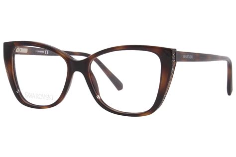 Swarovski Sk5290 052 Eyeglasses Women S Dark Havana Full Rim 53 15 140