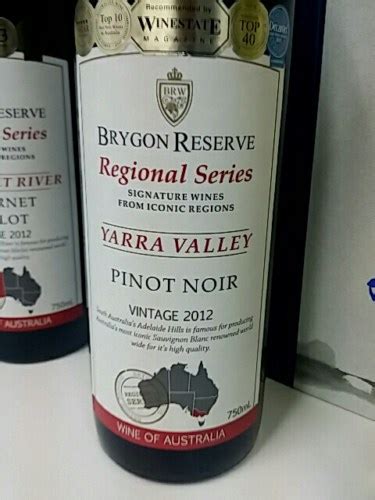 Brygon Reserve Regional Series Pinot Noir Vivino Us