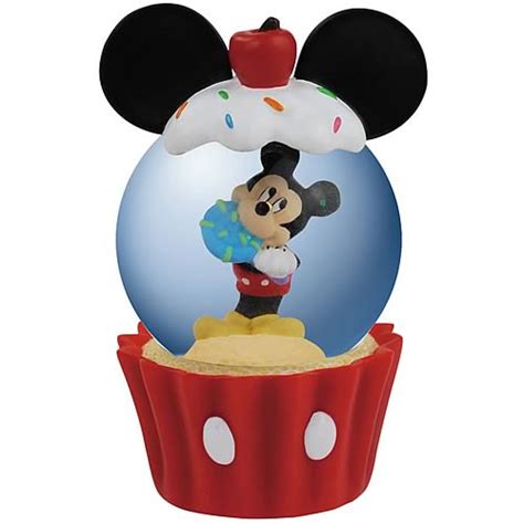 Disney Mickey Mouse Cupcake Water Globe Westland Giftware Mickey