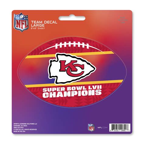 Fanmats Kansas City Chiefs Super Bowl Lvii Large Decal