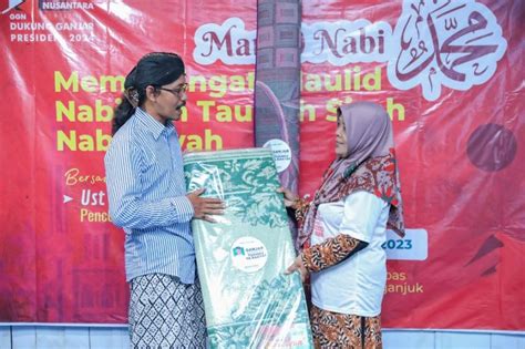 Gus Gus Ganjar Gelar Maulid Nabi Dan Salurkan Bantuan Di Nganjuk