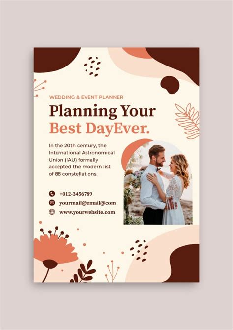 Customize This Hand Drawn Waves Wedding And Event Planner Flyer Ready