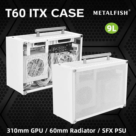 Metalfish Mini Itx Caixa Branca Acr Lico Ou Malha Do Painel Lateral