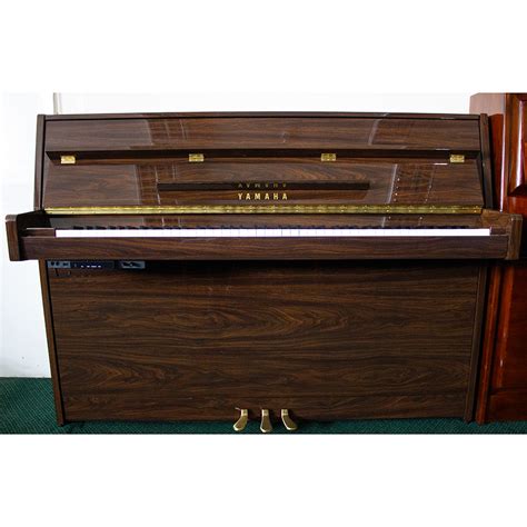 Second Hand Yamaha B1 SC2 Silent Upright Piano Polished Walnut C 2021