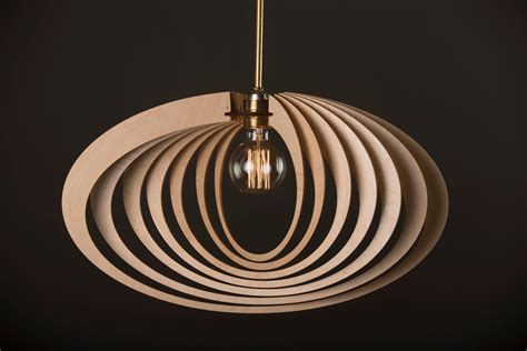 Elliptic Orbit Wood Lamp Wooden Lamp Shade Hanging Lamp Pendant