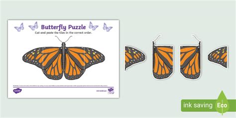 Butterfly Puzzle Strips L Enseignant A Fait Twinkl