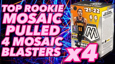 True Mosaic Top Rookie Pull Ripping 4 Mosaic Basketball Blasters